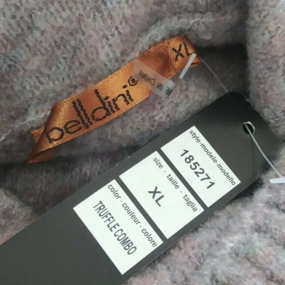 Belldini Plus Size XL Sweater Womens Cowl Neck Soft Knit Long Sleeve Pullover - Picture 8 of 9